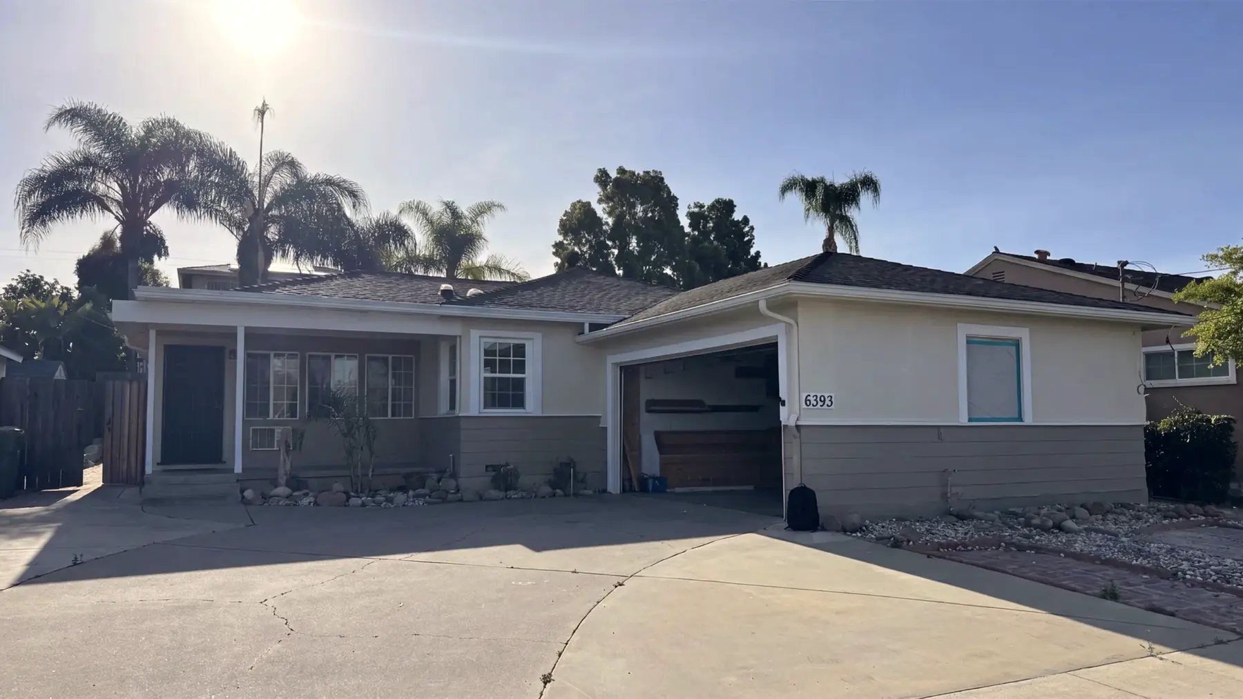 The same 49th Street house before the garage conversion