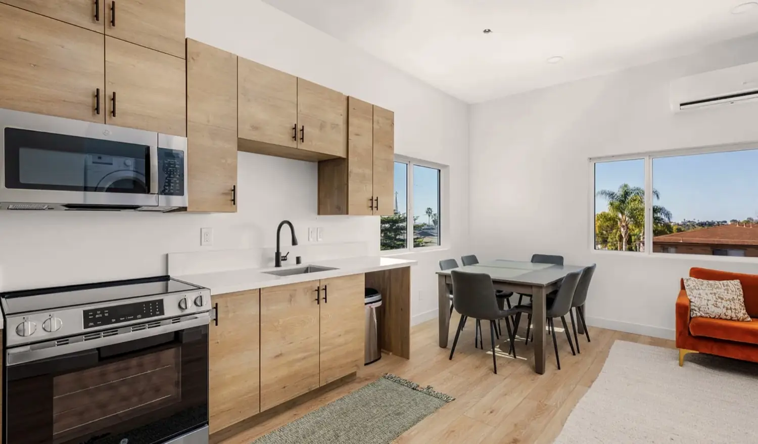 Linda Vista unit — kitchen and dining