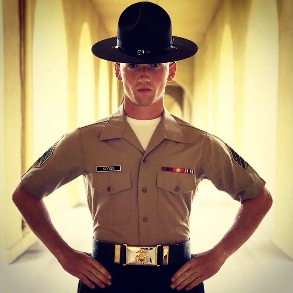 Brian Koons as a U.S. Marine